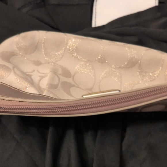 Coach Metallic Beige Wristlet - Picture 7 of 11